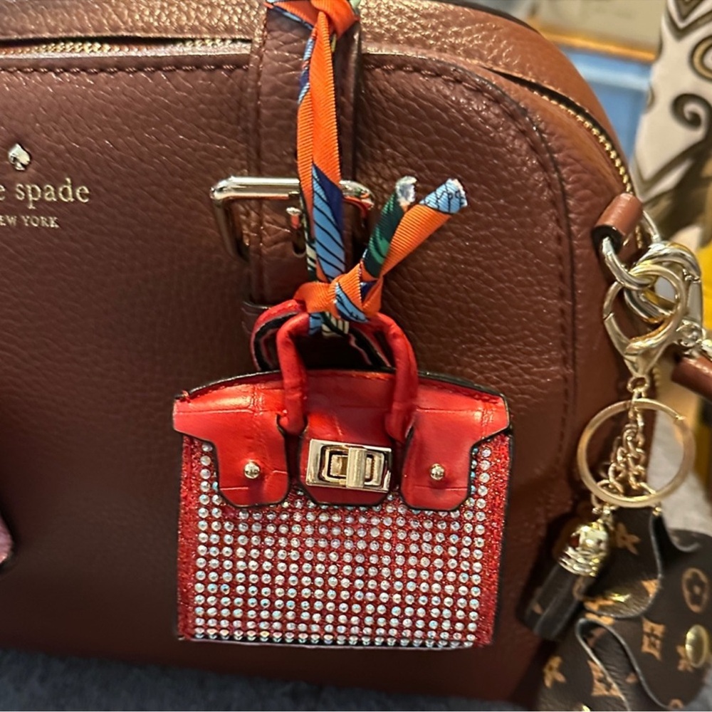 Glamorous Rhinestone Mini Handbag Bag Charms- Red, Pink, Black ❤️🩷🖤 - Picture 8 of 16